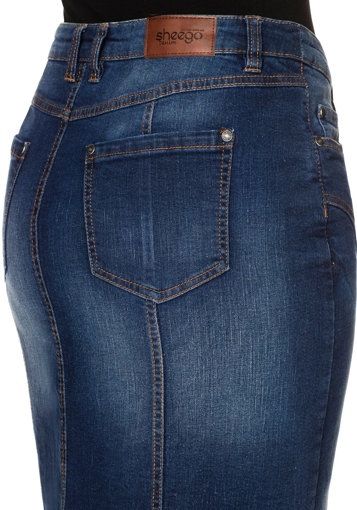 Jeansrock mit Teilungsnähten<sheego New