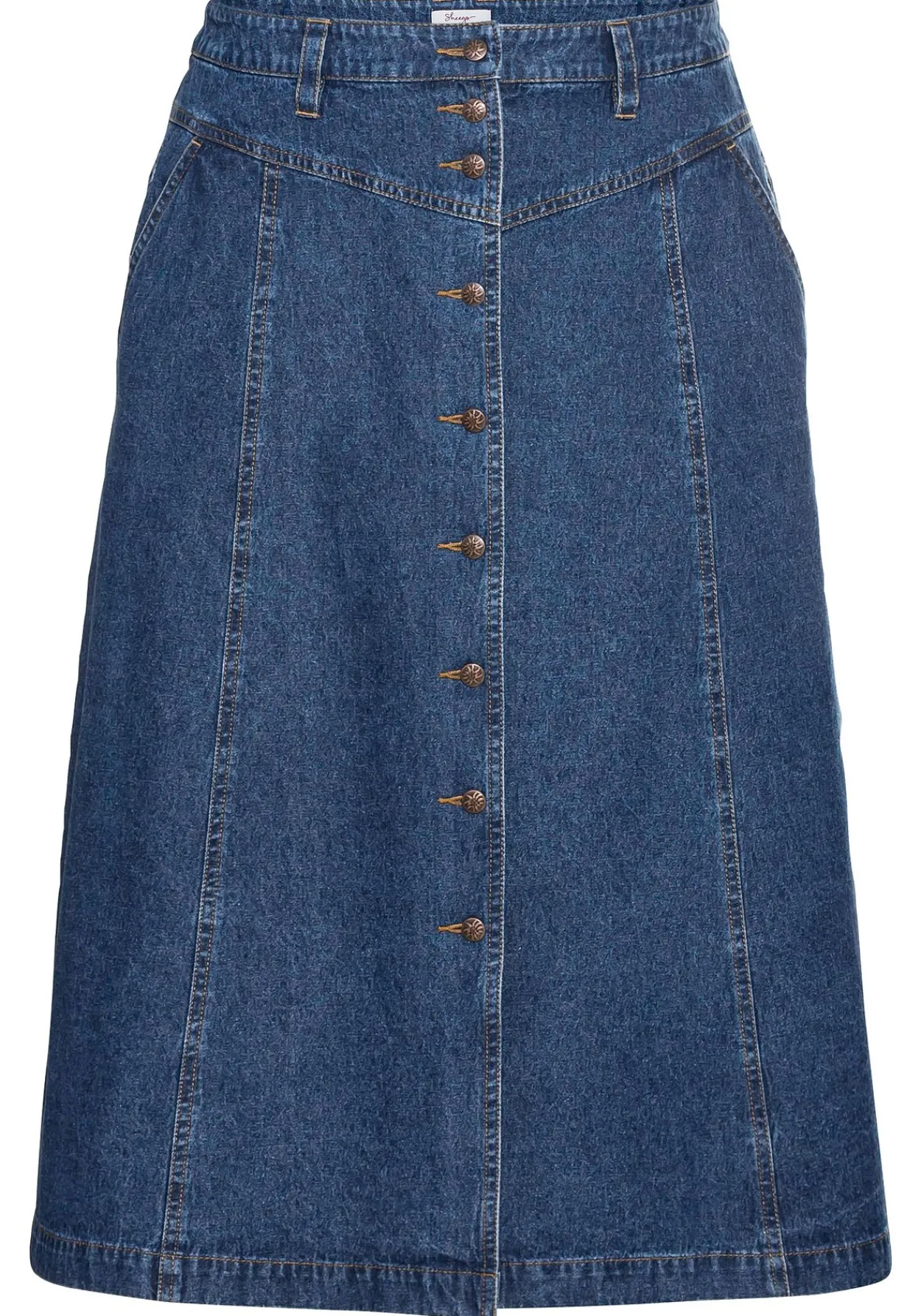 Jeansrock mit Trachten-Stickereien<sheego Sale
