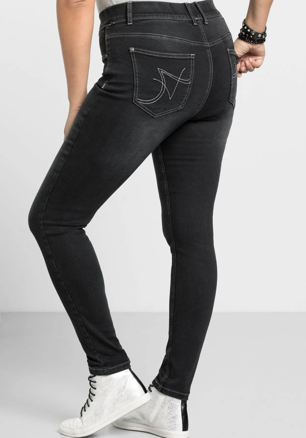 Jeggings in Power-Stretch-Qualität, mit Schlupfbund<sheego Outlet