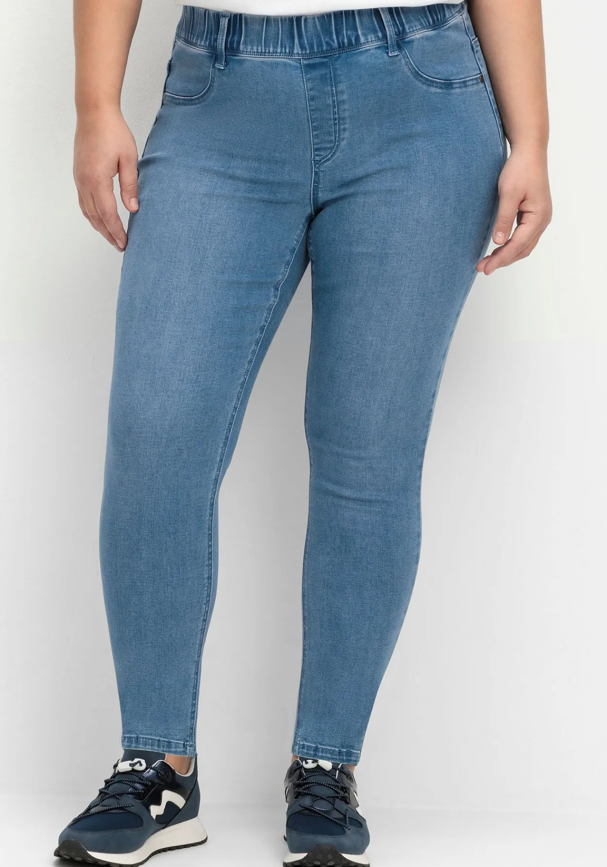 Jeggings in Power-Stretch-Qualität, mit Schlupfbund<sheego Clearance