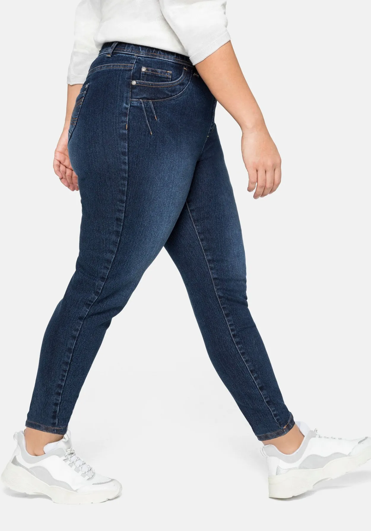 Jeggings mit Gummibund und Gürtelschlaufen<sheego Sale