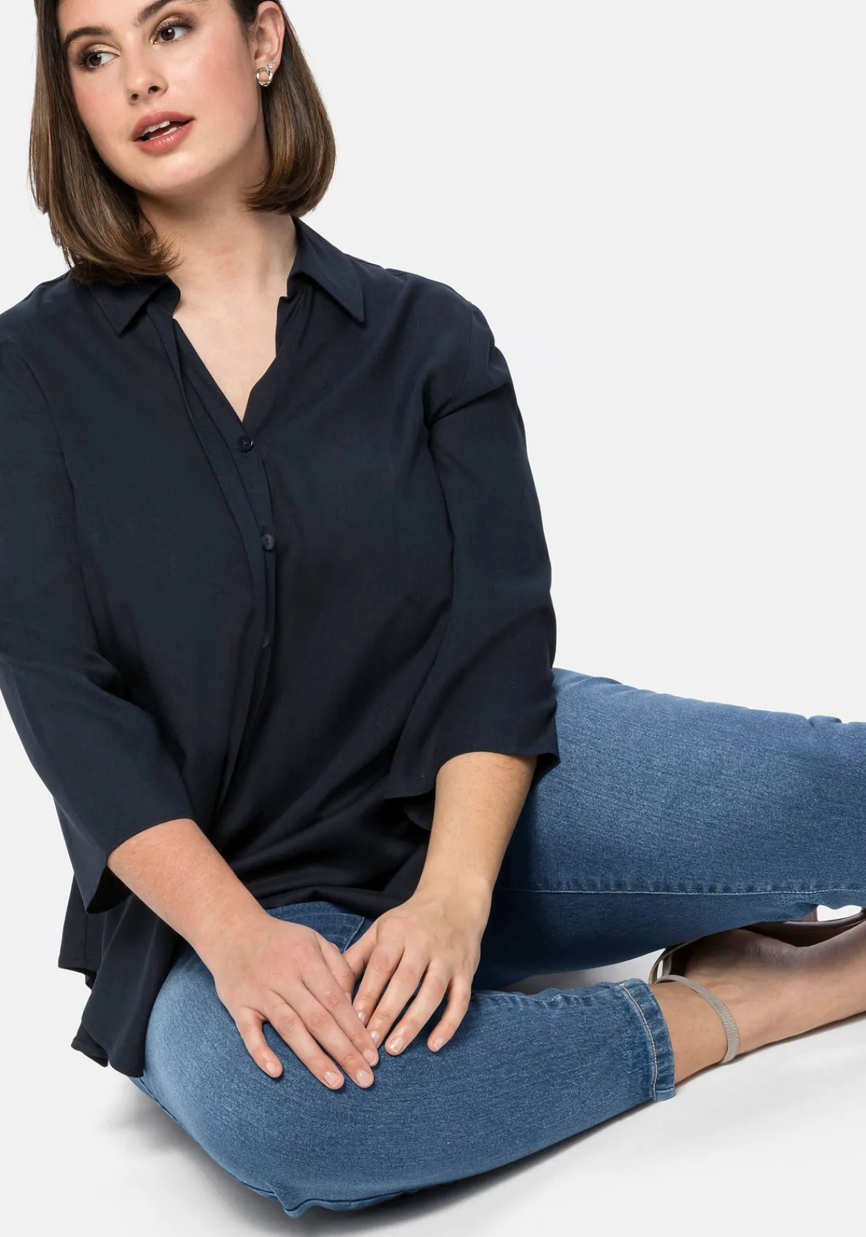 Jeggings mit Gummibund und Gürtelschlaufen<sheego New
