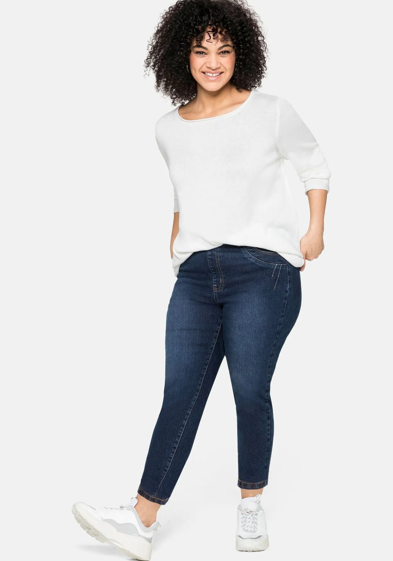 Jeggings mit Gummibund und Gürtelschlaufen<sheego Sale
