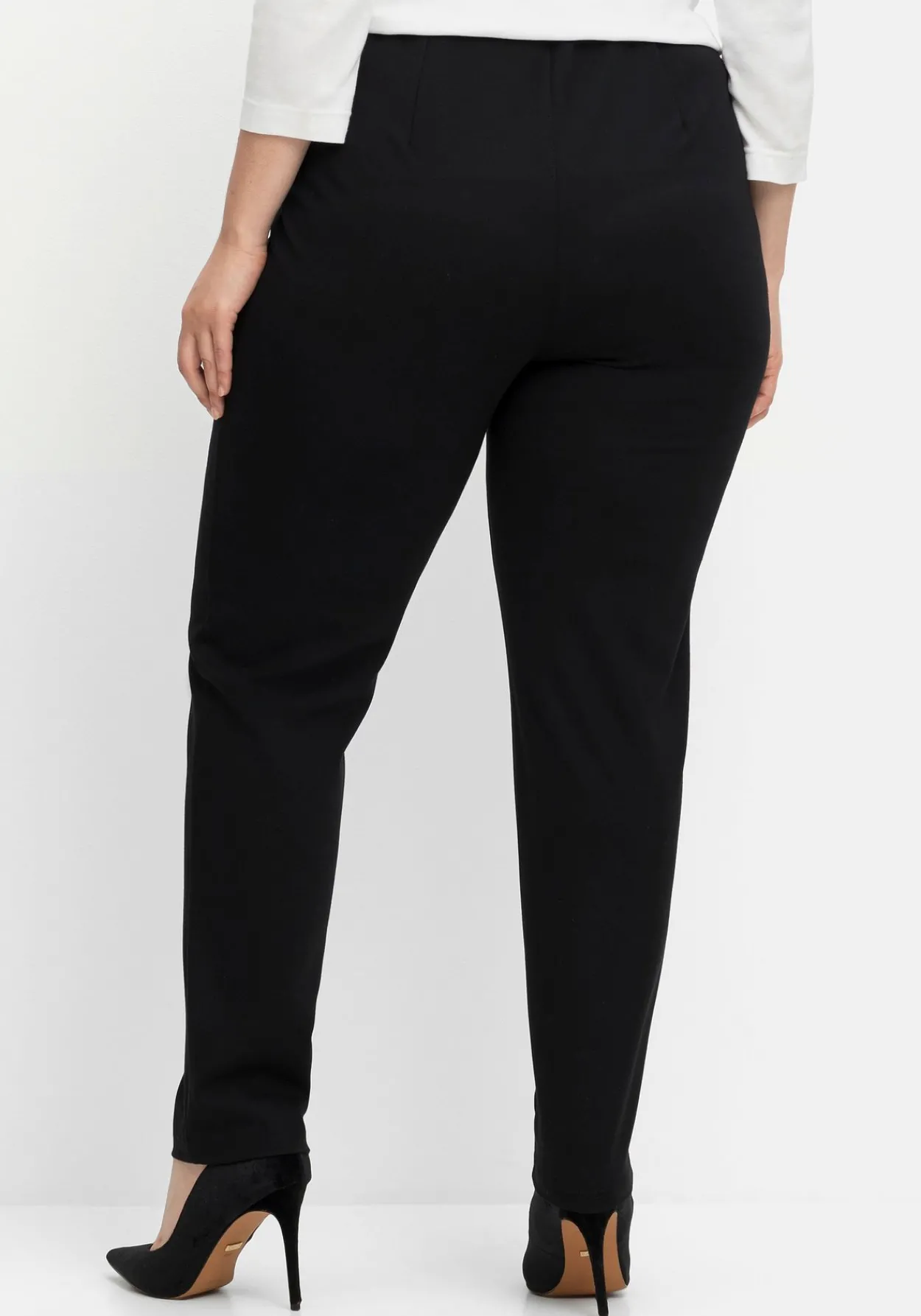 Jerseyhose aus Interlock, schmale Beinform<sheego Sale
