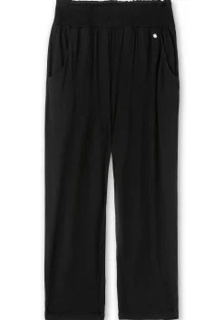 Jerseyhose mit breitem Smokbund und Blumendruck<sheego Discount