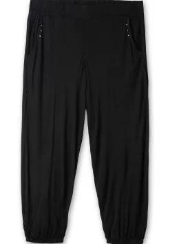 7/8-Jerseyhose mit Nieten und Gummizugbund<sheego Hot