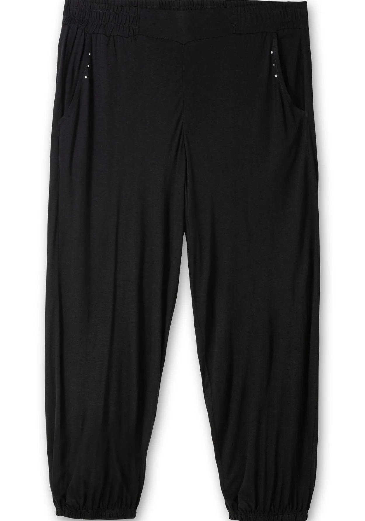 7/8-Jerseyhose mit Nieten und Gummizugbund<sheego Hot