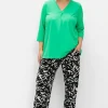 Jerseyhose mit Smokbund und Saumbündchen<sheego Sale