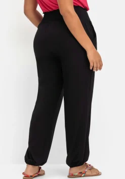 Jerseyhose mit Smokbund und Gummibündchen<sheego New