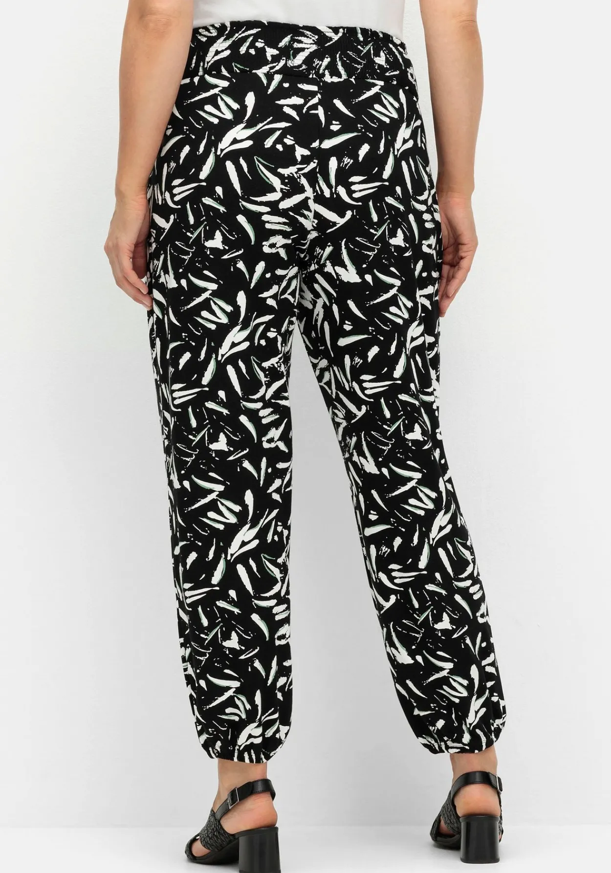 Jerseyhose mit Smokbund und Saumbündchen<sheego Sale