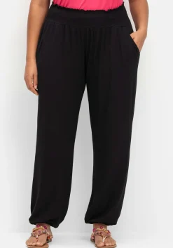 Jerseyhose mit Smokbund und Gummibündchen<sheego New