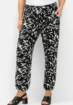 Jerseyhose mit Smokbund und Saumbündchen<sheego Sale