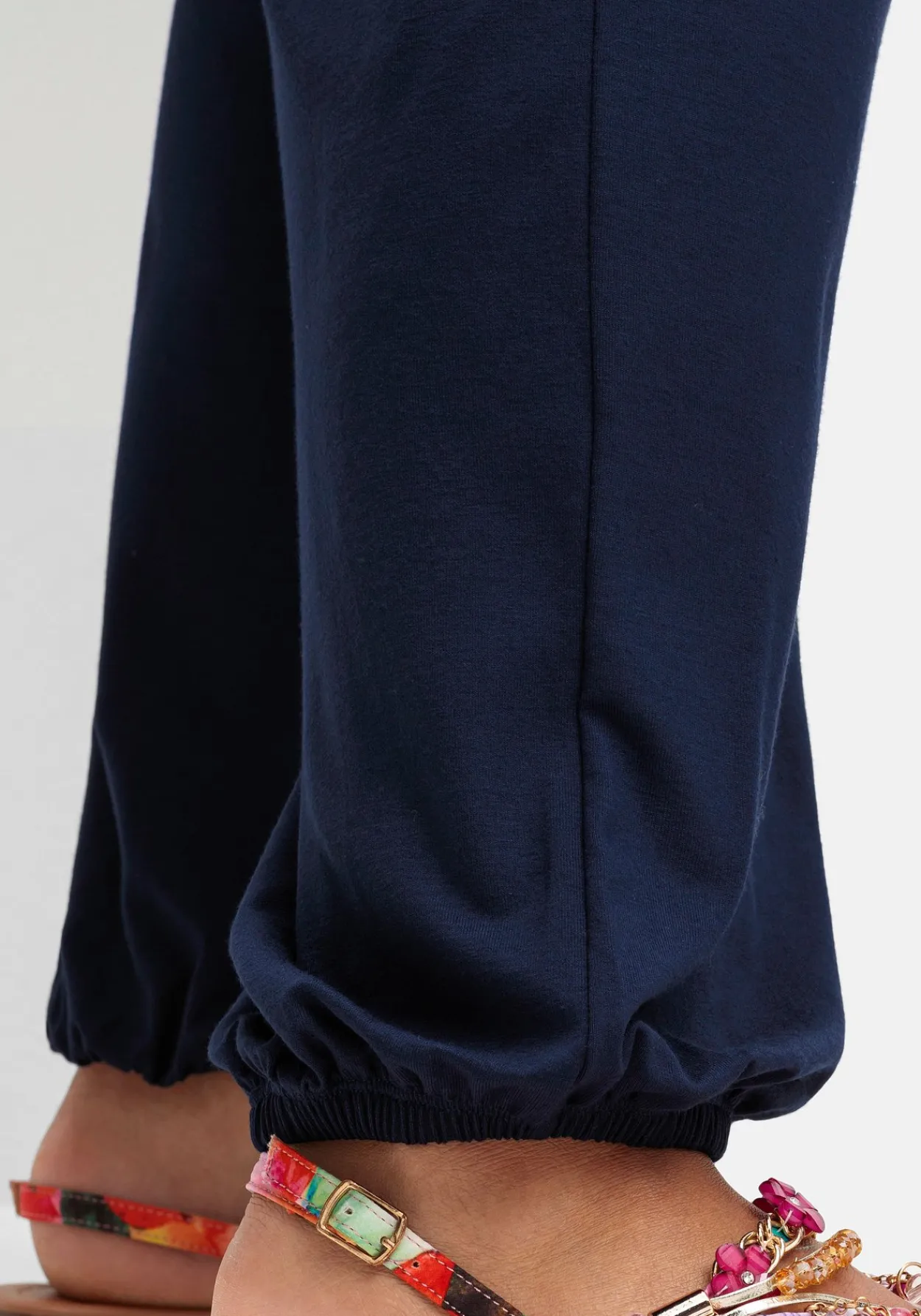 Jerseyhose mit Smokbund und Gummibündchen<sheego Online