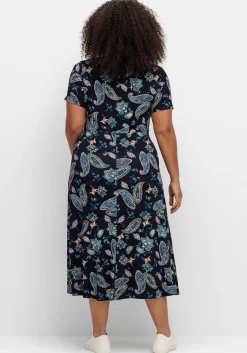 Jerseykleid in Midilänge, mit Blumendruck<sheego by Joe Browns Best