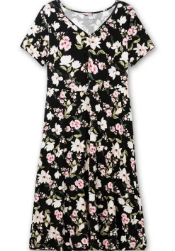 Jerseykleid in Midilänge, mit Blumendruck<sheego by Joe Browns Sale