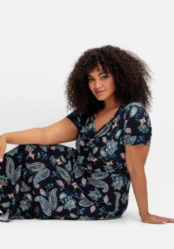 Jerseykleid in Midilänge, mit Blumendruck<sheego by Joe Browns Best