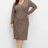 Jerseykleid in Wickeloptik, mit Grafikprint<sheego by Joe Browns Online