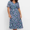 Jerseykleid in Wickeloptik, mit floralem Druck<sheego by Joe Browns Hot