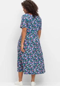 Jerseykleid in Wickeloptik, mit floralem Druck<sheego by Joe Browns Hot