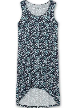 Jerseykleid mit Blätterdruck und Taschen<sheego Fashion