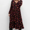 Jerseykleid mit floralem Alloverdruck<sheego by Joe Browns Sale