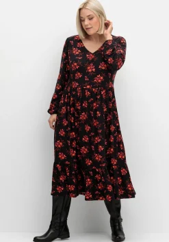 Jerseykleid mit floralem Alloverdruck<sheego by Joe Browns Sale