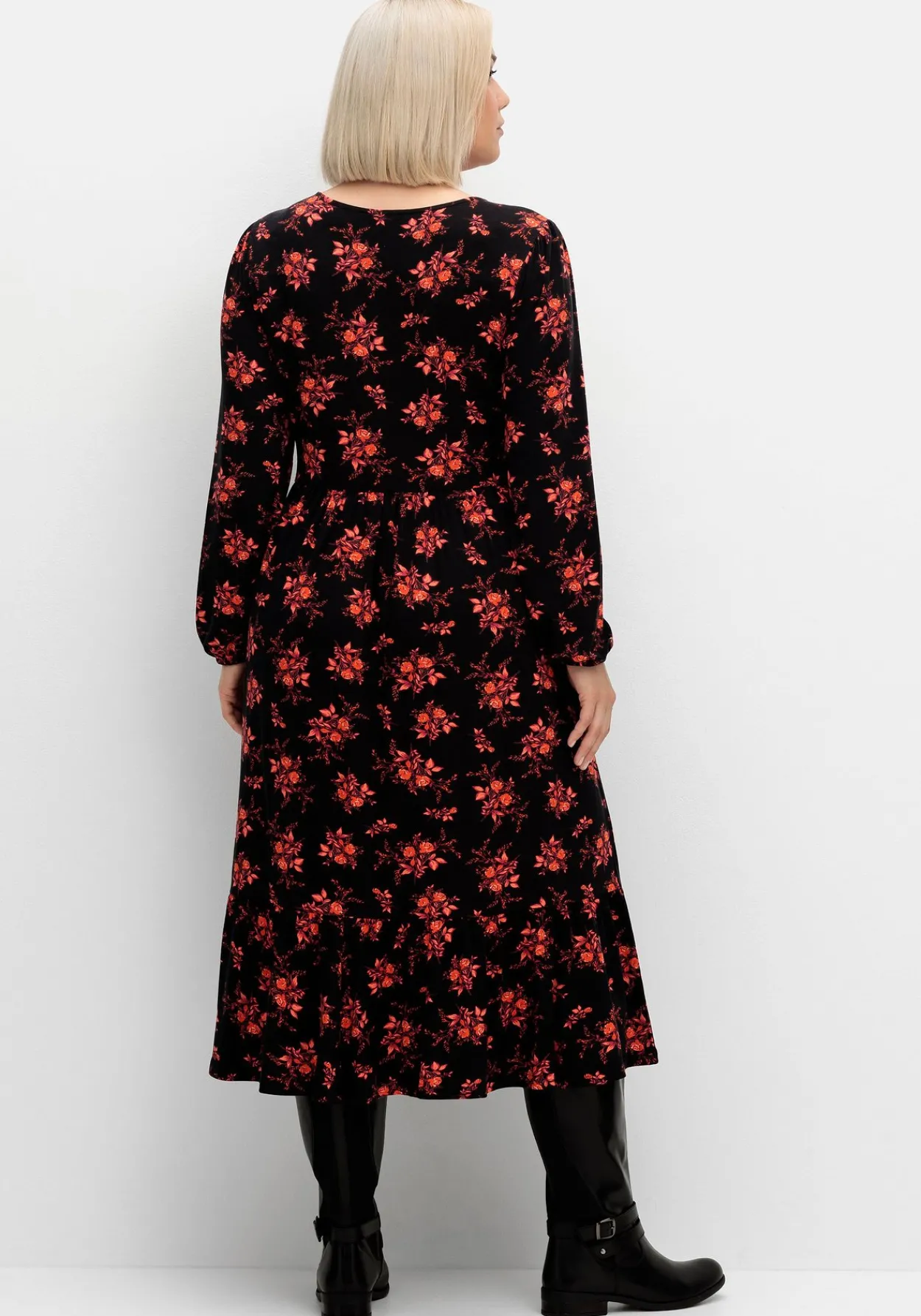 Jerseykleid mit floralem Alloverdruck<sheego by Joe Browns Sale