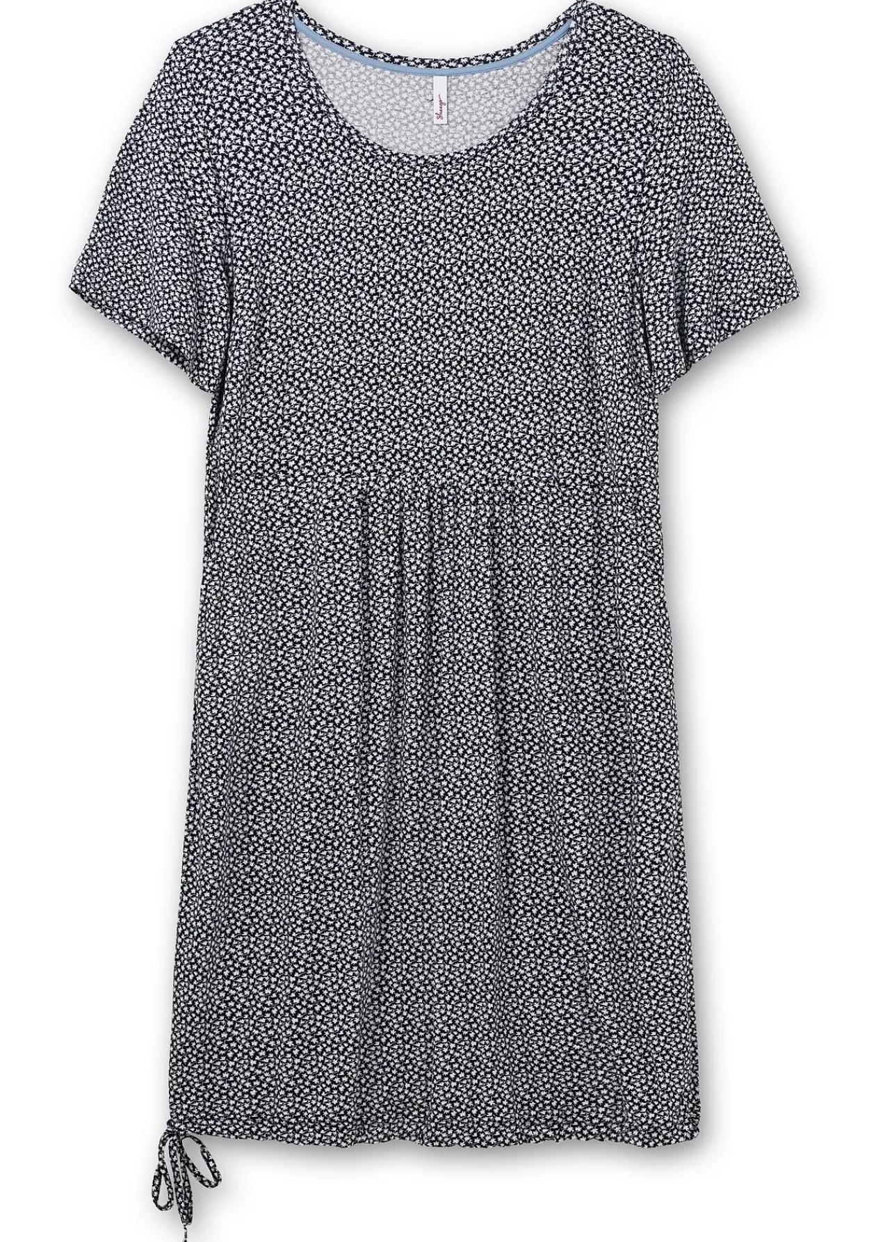 Jerseykleid mit Minimalprint und Saum-Tunnelzug<sheego Hot