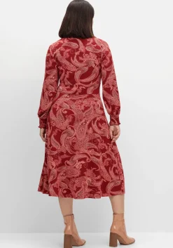 Jerseykleid mit Paisleydruck und Blusenkragen<sheego by Joe Browns Discount