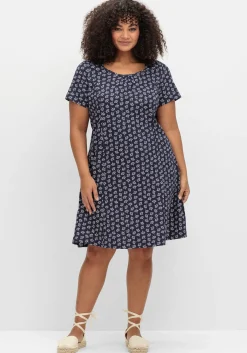 Jerseykleid mit schwingendem Rockteil<sheego Online