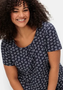 Jerseykleid mit schwingendem Rockteil<sheego Online