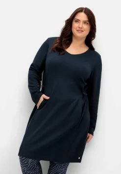 Jerseykleid mit Taschen und regulierbarer Taille<sheego Online