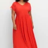 Jerseykleid mit Tunnelzug am Ärmel<sheego Clearance