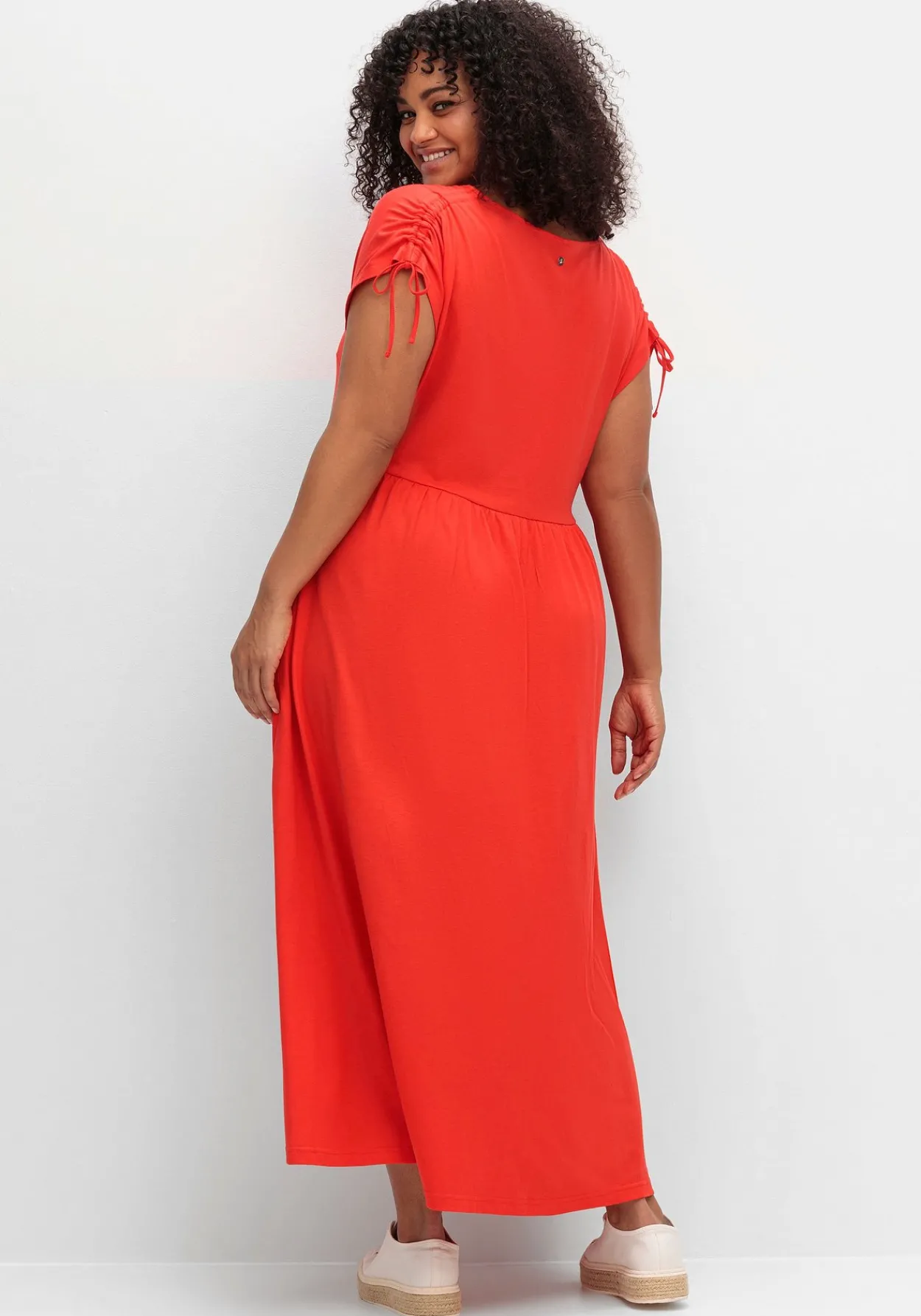 Jerseykleid mit Tunnelzug am Ärmel<sheego Clearance