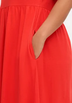 Jerseykleid mit Tunnelzug am Ärmel<sheego Clearance