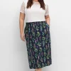 Jerseyrock in Midilänge, mit Blumenprint<sheego Online