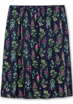 Jerseyrock in Midilänge, mit Blumenprint<sheego Online