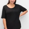 Jerseyshirt mit abgerundetem Saum<sheego Clearance