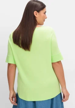 Jerseyshirt mit abgerundetem Saum<sheego Fashion