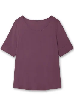 Jerseyshirt mit abgerundetem Saum<sheego Outlet