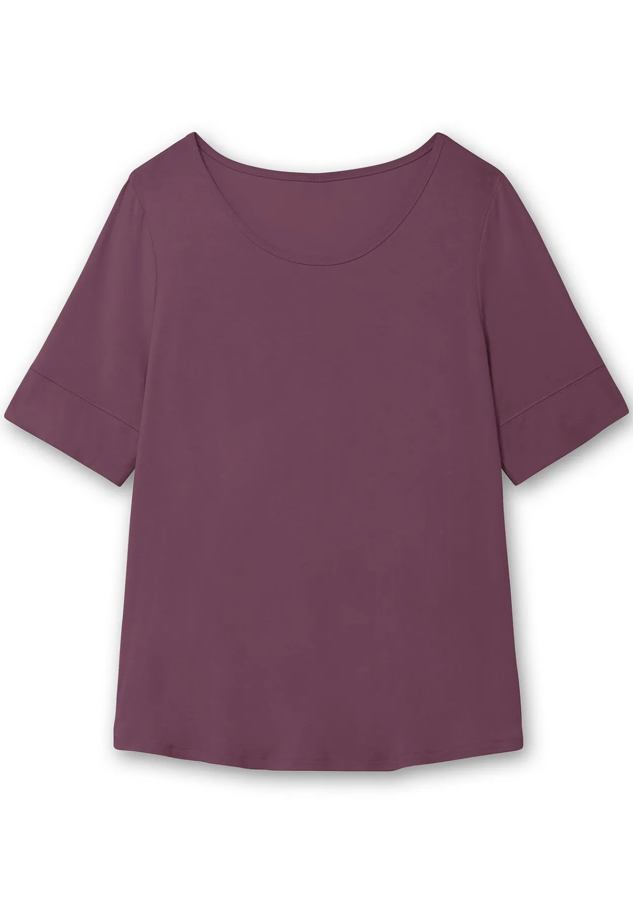 Jerseyshirt mit abgerundetem Saum<sheego Outlet