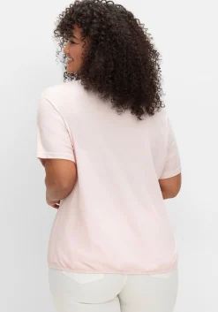 Jerseyshirt mit Blumen-Frontprint<sheego Hot