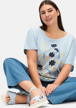 Jerseyshirt mit Blumen-Frontprint<sheego New