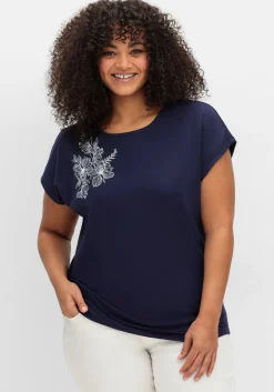 Jerseyshirt mit Blumenprint<sheego Discount