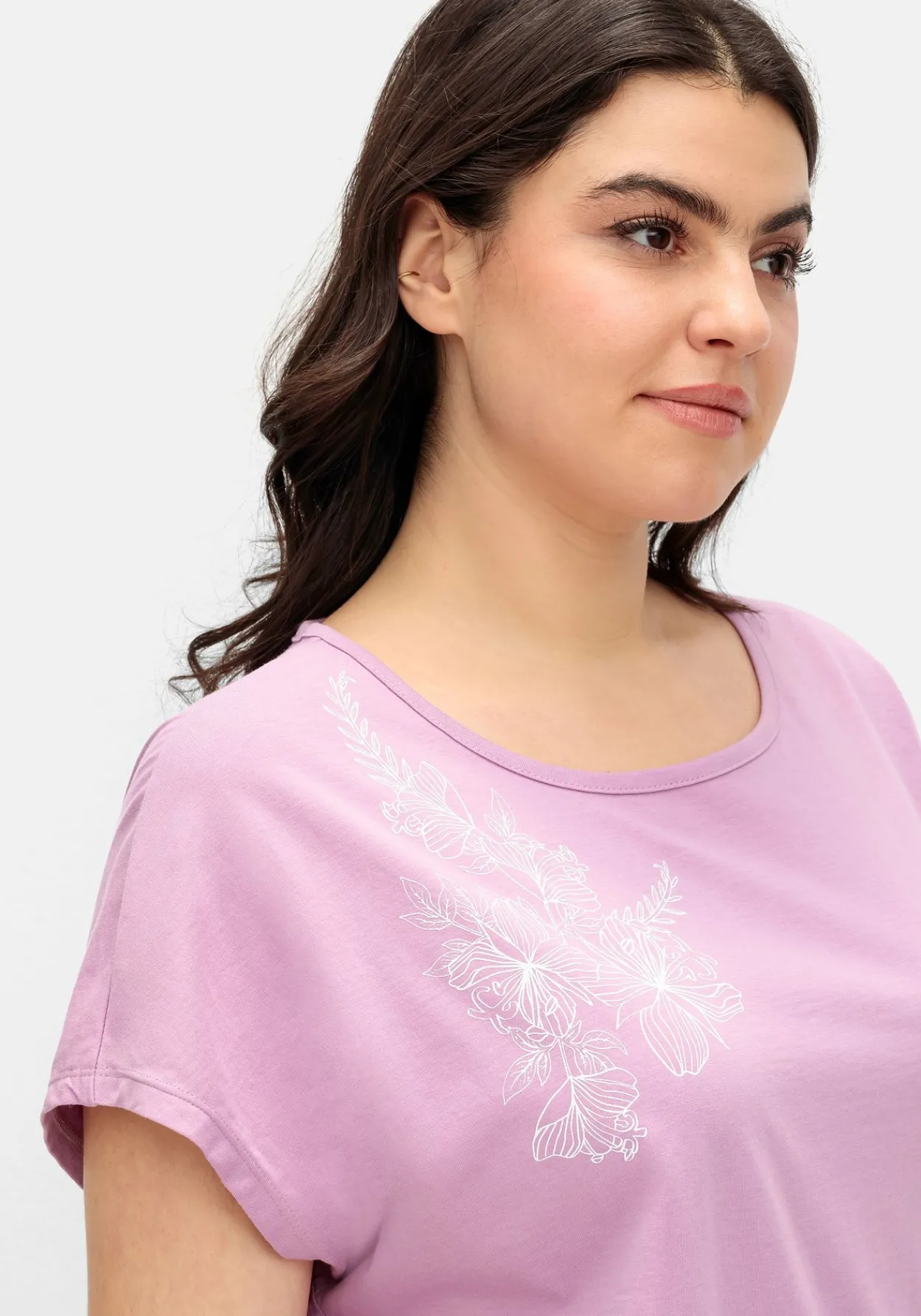 Jerseyshirt mit Blumenprint<sheego Online