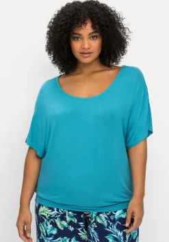 Jerseyshirt mit Einsatz aus Spitze im Nacken<sheego Clearance