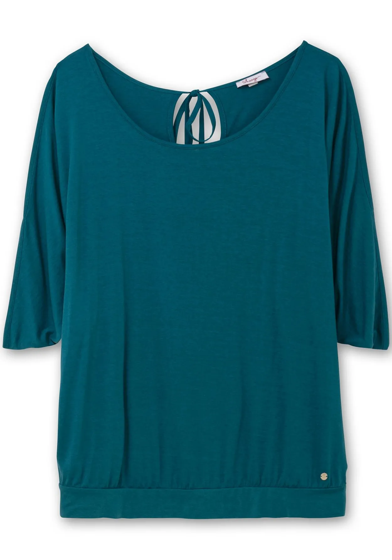 Jerseyshirt mit geschlitzten Fledermausärmeln<sheego Fashion