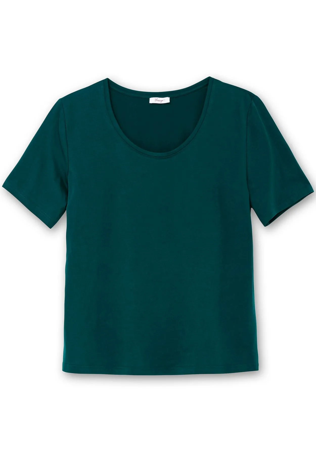 Jerseyshirt mit Rundhalsausschnitt, leicht tailliert<sheego Fashion