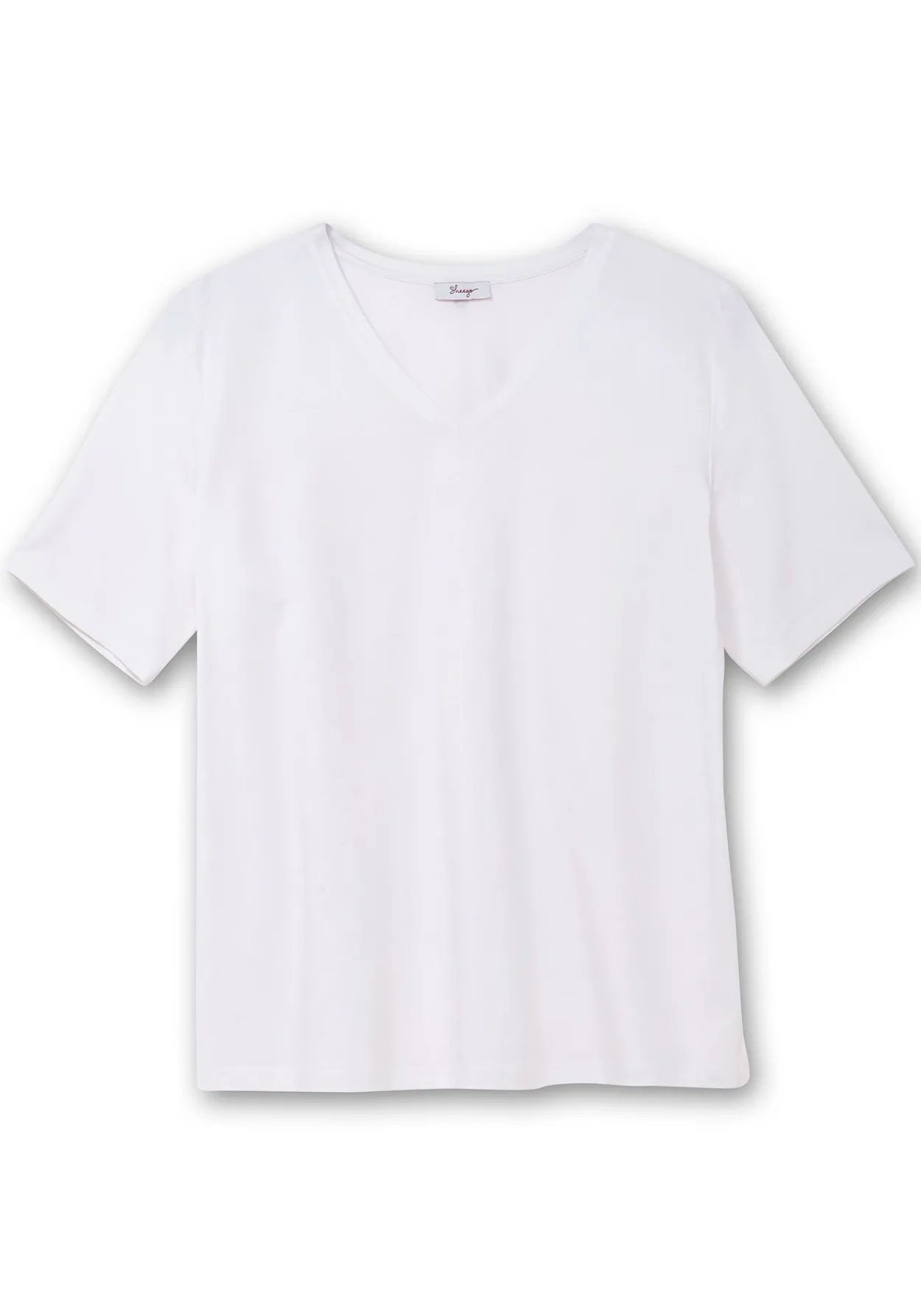 Jerseyshirt mit V-Ausschnitt, leicht tailliert<sheego New