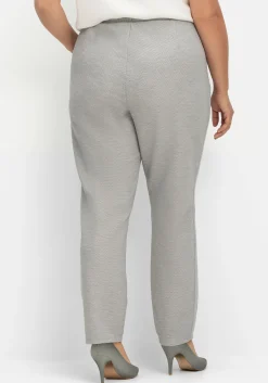 Joggpants in Struktur-Optik, mit Galonstreifen<sheego New